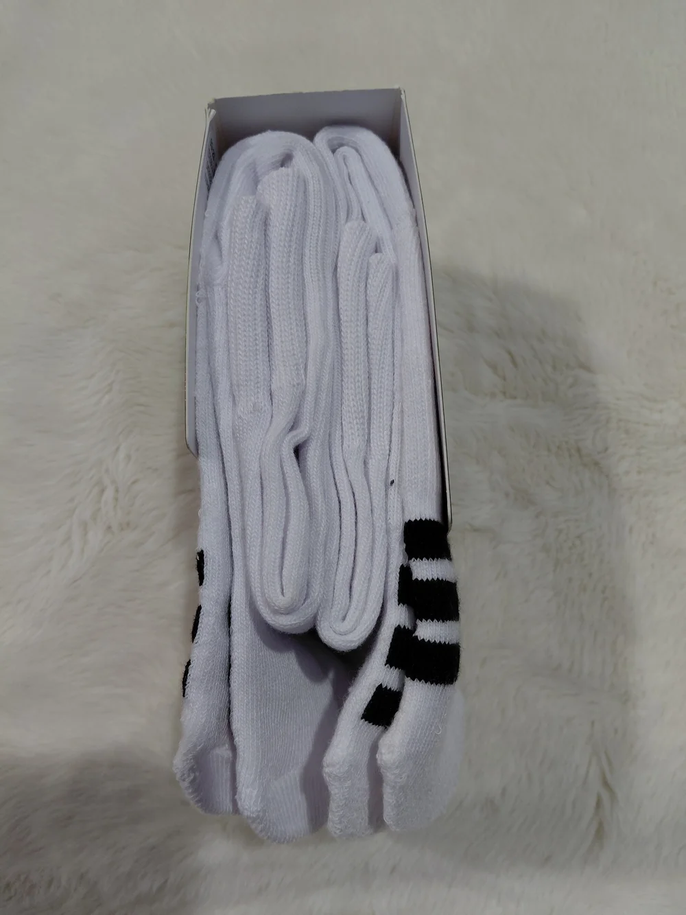 NWT Adidas Multi-Sport White & Black Crew Socks - 2 Pair